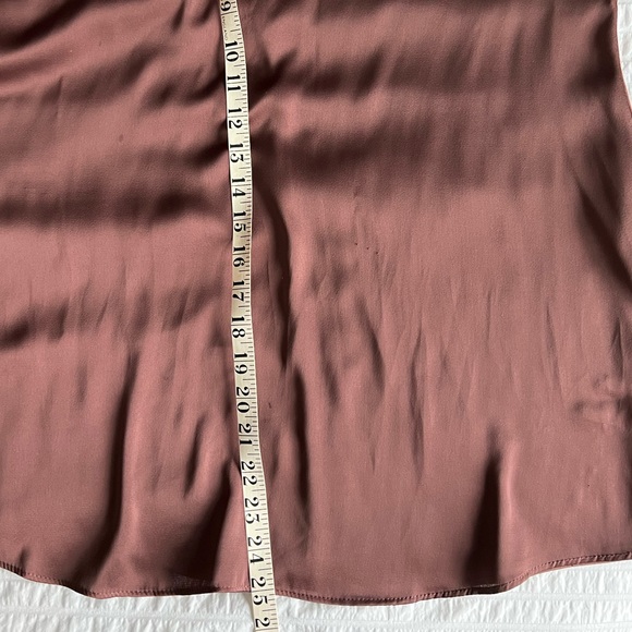 H&M Silky High Neck Blouse - Size XS - Chocolate Bronze - Picture 6 of 10